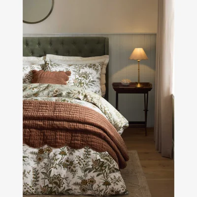 Marks & Spencer Laura Ashley Marlbrook Floral Reversible Bedding Set Green Mix