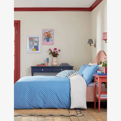 Marks & Spencer LAND & SHORE Pure Cotton Sora Bedding Set Blue Mix