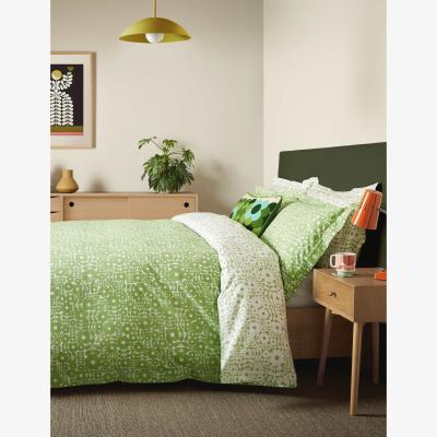 Marks & Spencer Orla Kiely Pure Cotton Criss Cross Stem Bedding Set Green Mix