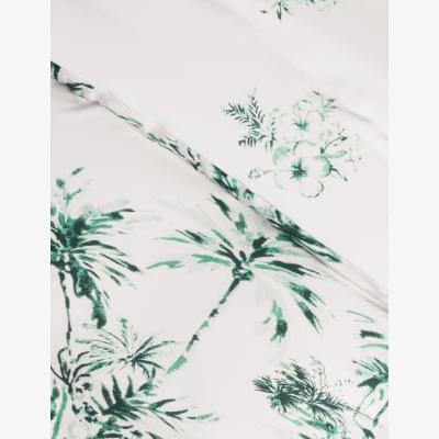 Marks & Spencer M&S  Cotton Blend Tropical Bedding Set - 6FT - Green Mix, Green Mix