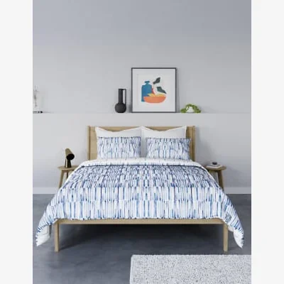 Marks & Spencer M&S Pure Cotton Watercolour Stripe Bedding Set - SGL - Multi, Multi