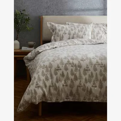 Marks & Spencer M&S Fleece Christmas Tree Bedding Set - 6FT - Cream Mix, Cream Mix