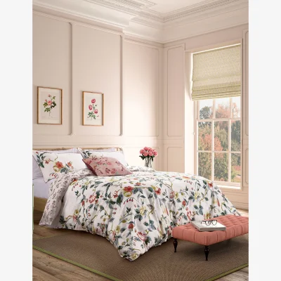 Marks & Spencer Bedeck Pure Cotton Sateen Craven Street Bedding Set Peony