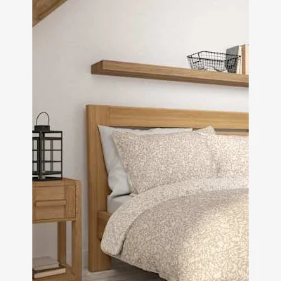 Marks & Spencer M&S Brushed Cotton Mix Floral Bedding Set - SGL - Neutral, Neutral