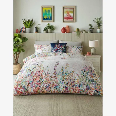 Marks & Spencer Clarissa Hulse Pure Cotton Sateen Cascading Kaleidoscope Bedding Set - 5FT - Multi, Multi