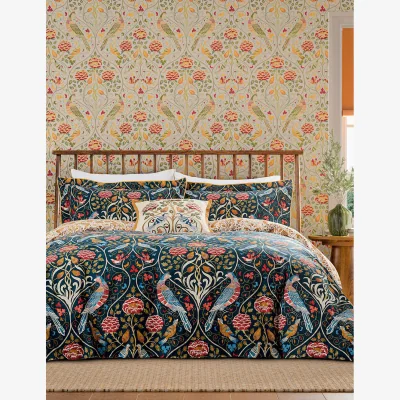 Marks & Spencer Morris & Co Pure Cotton Seasons By May Bedding Set Indigo Mix
