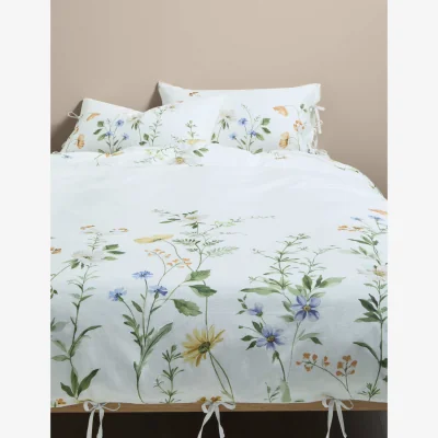 Marks & Spencer M&S Pure Cotton Spring Meadow Bedding Set Green Mix