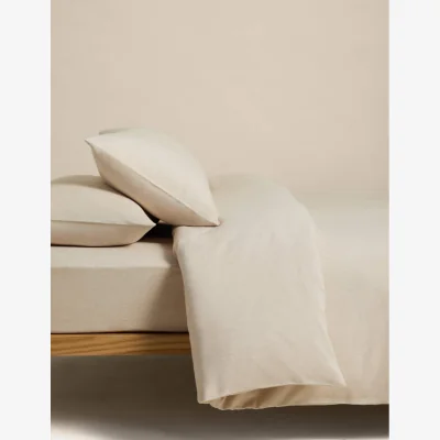 Marks & Spencer M&S Brushed Cotton Twill Bedding Set Natural