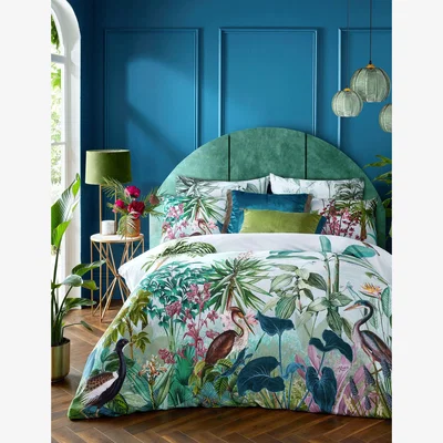 Marks & Spencer Graham & Brown Chinoiserie Garden Reversible Bedding Set - 6FT - Multi, Multi