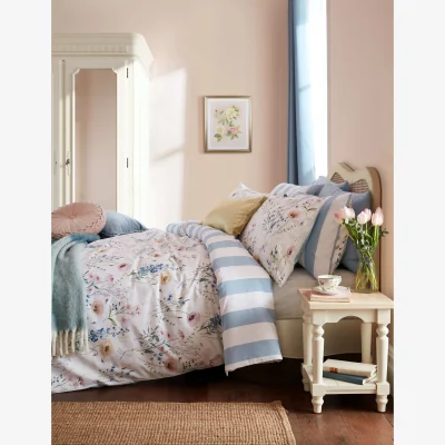 Marks & Spencer Laura Ashley Pure Cotton Alford Meadow Bedding Set Blue Mix