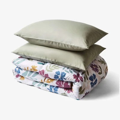 Marks & Spencer Night Lark Autumn Meadow 10.5 Tog Coverless Duvet Set Pink