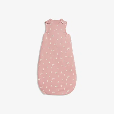 Marks & Spencer M&S Collection Girls Pure Cotton 3.5 Tog Duck Zip Sleeping Bag (0-3 Yrs) - 6-18M - Pink Mix, Pink Mix