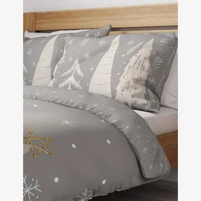 Marks & Spencer M&S Cotton Rich Winter Stag Bedding Set - DBL - Grey Mix, Grey Mix