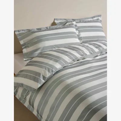 Marks & Spencer M&S Egyptian Cotton Wide Stripe Printed Bedding Set Black