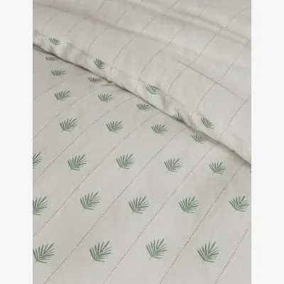 Marks & Spencer M&S Cotton Blend Leaf Bedding Set - SGL - Natural Mix, Natural Mix