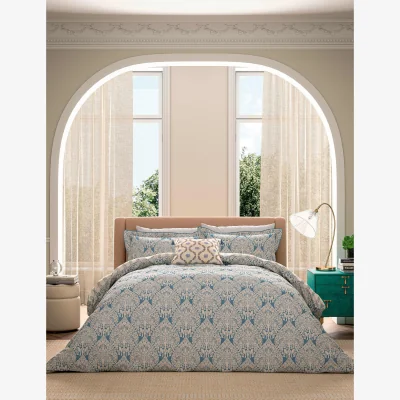 Marks & Spencer V&A Pure Cotton Lerena Bedding Set Blue Mix