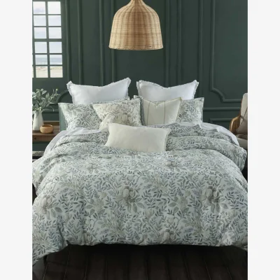 Marks & Spencer MM Linen Pure Cotton Whisper Bedding Set Medium Grey Mix