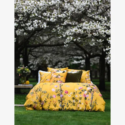 Marks & Spencer MM Linen Pure Cotton Yuki Bedding Set Yellow Mix