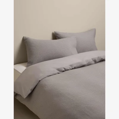 Marks & Spencer M&S Washed Cotton Waffle Bedding Set Marble