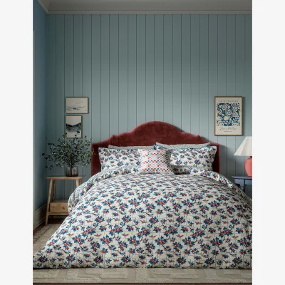 Marks & Spencer LAND & SHORE Pure Cotton Berry Grove Bedding Set Multi
