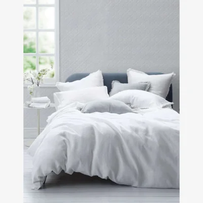 Marks & Spencer MM Linen Laundered Pure Linen Bedding Set White