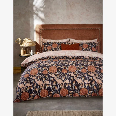 Marks & Spencer William Morris At Home Pure Cotton Wild Tulip Bedding Set Copper