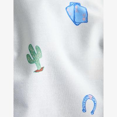 Marks & Spencer M&S Collection unisex Cotton Blend Cowboy Boot Print Bedding Set - SGL - Natural Mix, Natural Mix