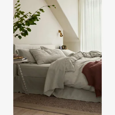Marks & Spencer Piglet In Bed Linen Rich Duvet Cover Light Pink