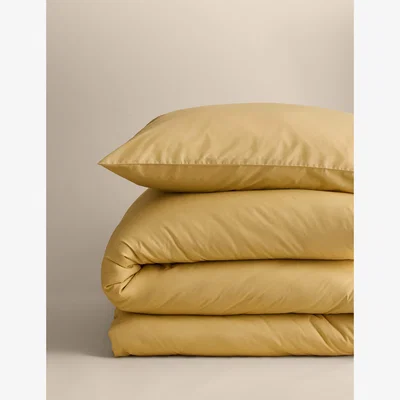 Marks & Spencer M&S Collection Cotton Rich Bedding Set - 6FT - Soft Yellow, Lilac,Soft Teal,Navy,White,Chambray,Silver Grey,Light Cream,Neutral,Denim,Soft Pink,Khaki,Clay,Soft Yellow,Soft Green,Dove,Sage,Mink