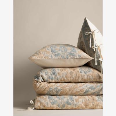 Marks & Spencer M&S X Fired Earth Pure Cotton Kilm Gauze Jacquard Bedding Set Natural Mix