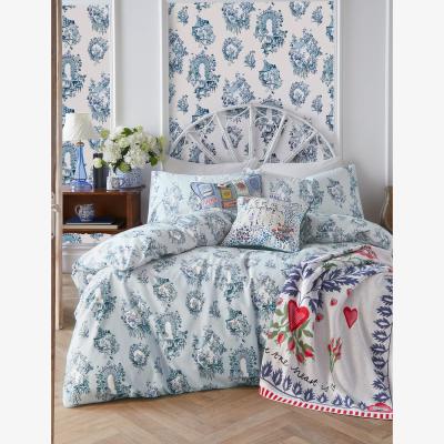 Marks & Spencer Cath Kidston Pure Cotton 30 Years Toile Bedding Set - DBL - Pale Blue, Pale Blue