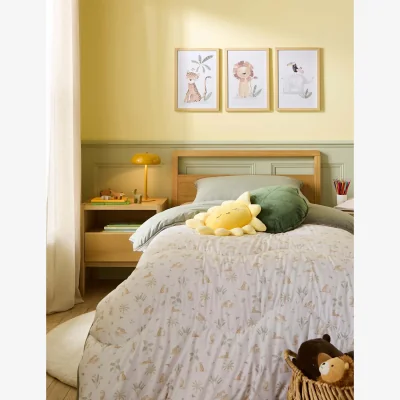 Marks & Spencer Night Lark Leopard 10.5 Tog Coverless Duvet Set Oatmeal Mix