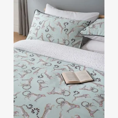 Marks & Spencer Yvonne Ellen Pure Cotton Sateen Cheeky Cheetah Bedding Set - SGL - Multi, Multi