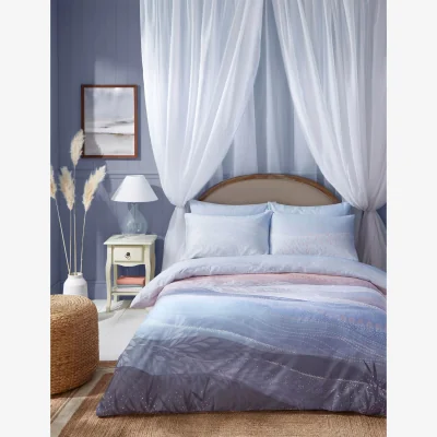 Marks & Spencer Sara Miller Pure Cotton Coastal Dawn Bedding Set Pale Blue
