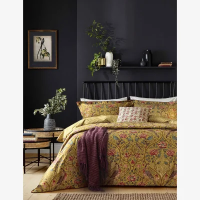 Marks & Spencer Morris & Co Pure Cotton Seasons By May Bedding Set Gold Mix