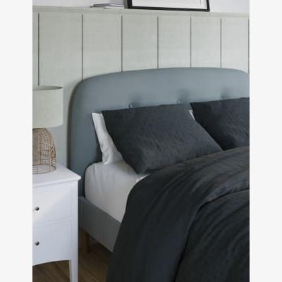Marks & Spencer M&S  Pure Cotton Striped Bedding Set - 5FT - Charcoal, Charcoal