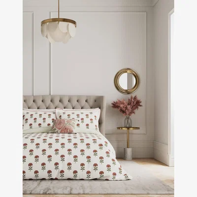 Marks & Spencer V&A Pure Cotton Regal Marigold Bedding Set - DBL - Dusky Rose, Dusky Rose