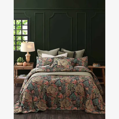 Marks & Spencer MM Linen Cotton Rich Anders Bedding Set with Linen Olive
