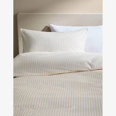 Marks & Spencer M&S Cotton Blend Striped Bedding Set Neutral