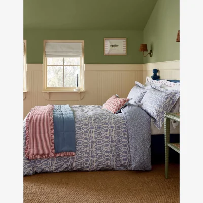 Marks & Spencer Joules Pure Cotton Wandering Indienne Bedding Set Blue