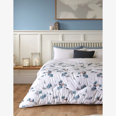 Marks & Spencer Night Lark Snow Day 10.5 Tog Coverless Duvet Set White