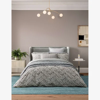 Marks & Spencer Bedeck of Belfast Danza Pure Cotton Percale Bedding Set Neutral
