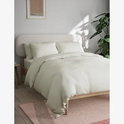 Marks & Spencer M&S Cotton Blend Non Iron Bedding Set Cream