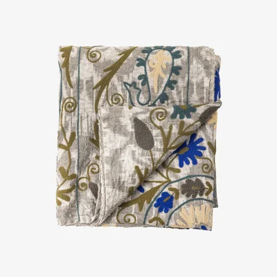 Made in Design Larisa Quilt Plaid textile grey / 150 x 130 cm - Bloomingville