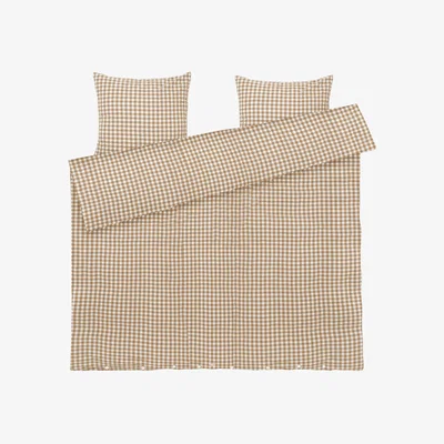 Nordic Nest Juna Bæk&Bølge bed set 220x220 cm Caramel-offwhite