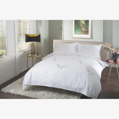 Downtown The Lyndon Company Cherry Blossom Duvet Set - White - Single
