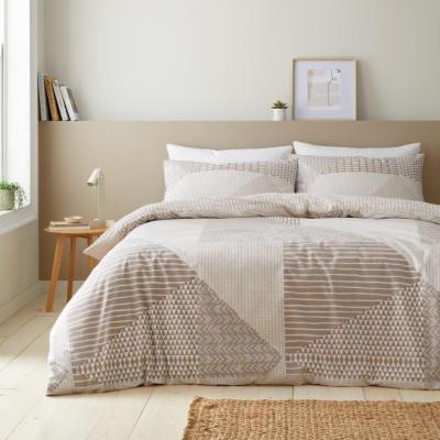 Downtown Catherine Lansfield Larsson Geo Duvet Set - Natural - Double