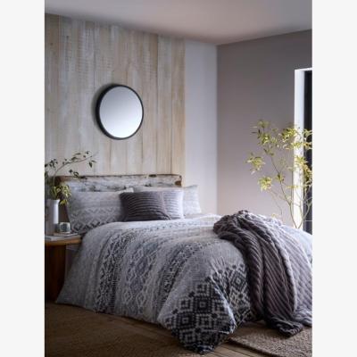 Downtown Appletree Hygge Bergen Duvet Set - Grey - Double
