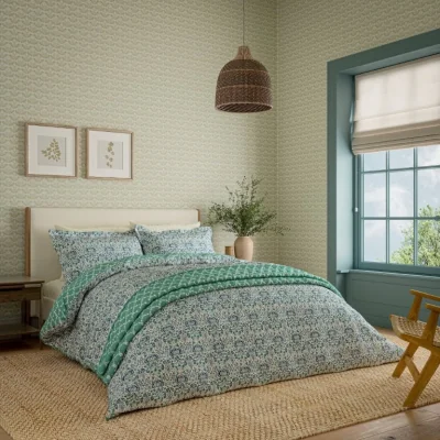 Downtown Morris and Co Little Chintz Duvet Set - Blue - Single