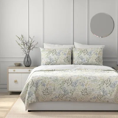 Downtown Dreamworld Ferns and Flowers Duvet Set - Multi - Super King